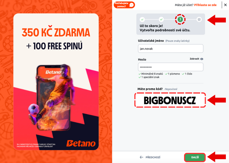 Betano promo kód 2024