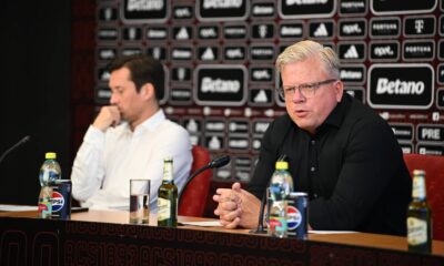 Lars Friis na tiskové konferenci AC Sparta Praha