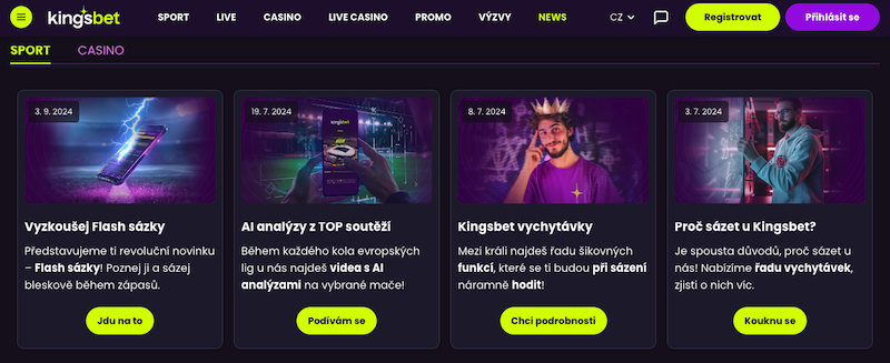 Recenze funkci a vychytavek u Kingsbet