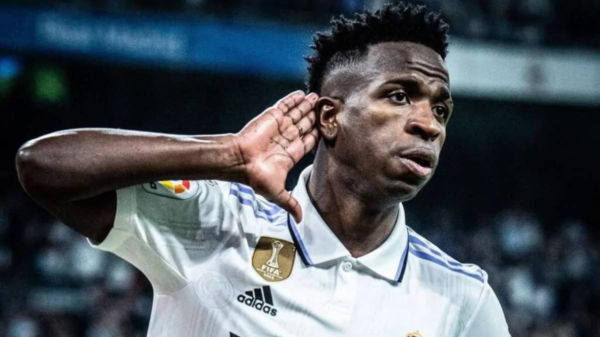 Vinícius Júnior slaví gól v dresu Realu Madrid