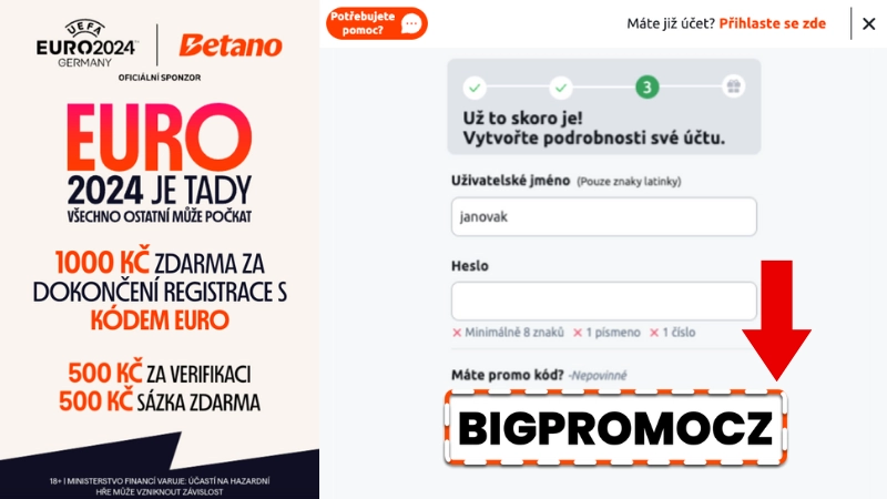 betano registrace